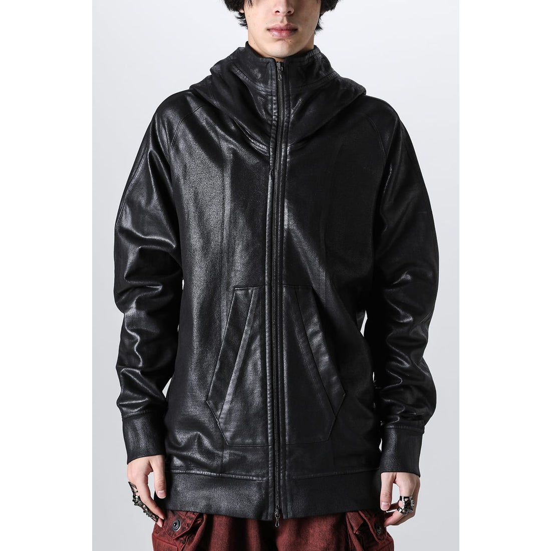 JULIUS Coated Hooded Parka （Black） - Osaka / Kyoto, Ship
