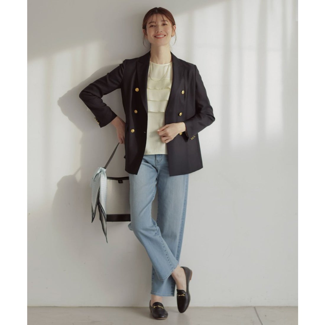 ジェイプレス ダブル スーツ テーラードジャケット スラックスパンツ M