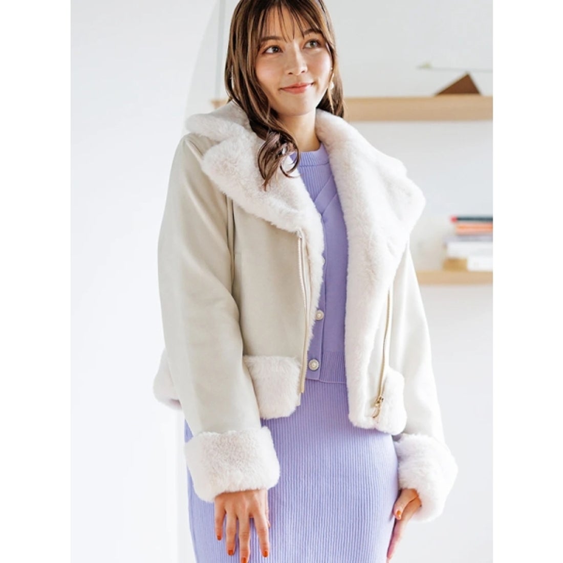 ルディックパーク Ludic Park スエードファーライダースジャケット