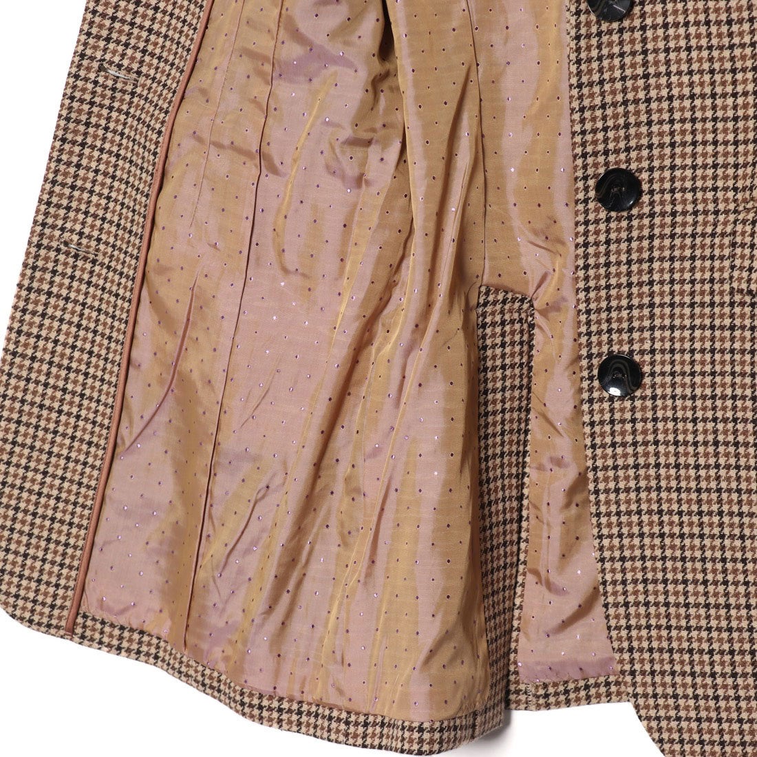 LILY BROWN リリーブラウン Lily Brown チェック柄ロングジャケット