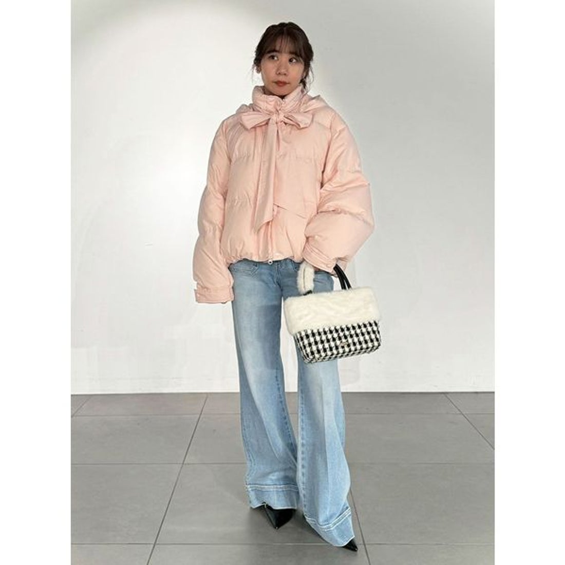 リリーブラウン LILY BROWN 【WEB限定カラー】recycleリボンダウン