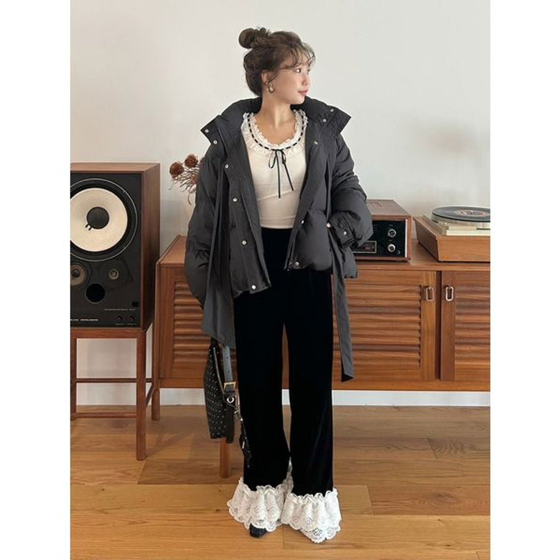 リリーブラウン LILY BROWN 【WEB限定カラー】recycleリボンダウン