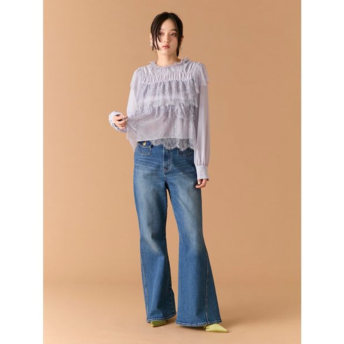 リリーブラウン LILY BROWN 【WEB限定00サイズ】ストレッチフレア