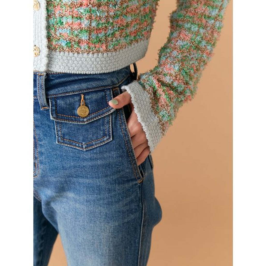 リリーブラウン LILY BROWN 【WEB限定00サイズ】ストレッチフレア