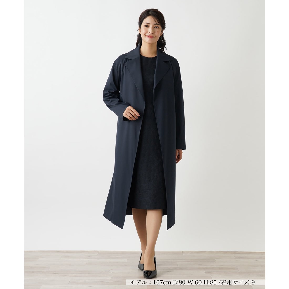 レリアン Leilian コート （ネイビー） - ファッション通販 MAGASEEK