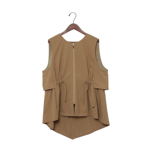 ICB L WoolRever スタンドカラージレ （キャメル系） -ファッション