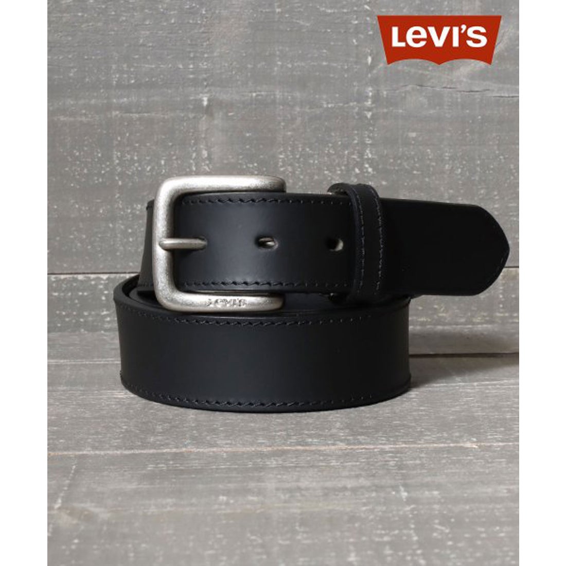 リーバイス LEVI'S 別注35mm幅 シルバーバックル 本革 帆型 レザー