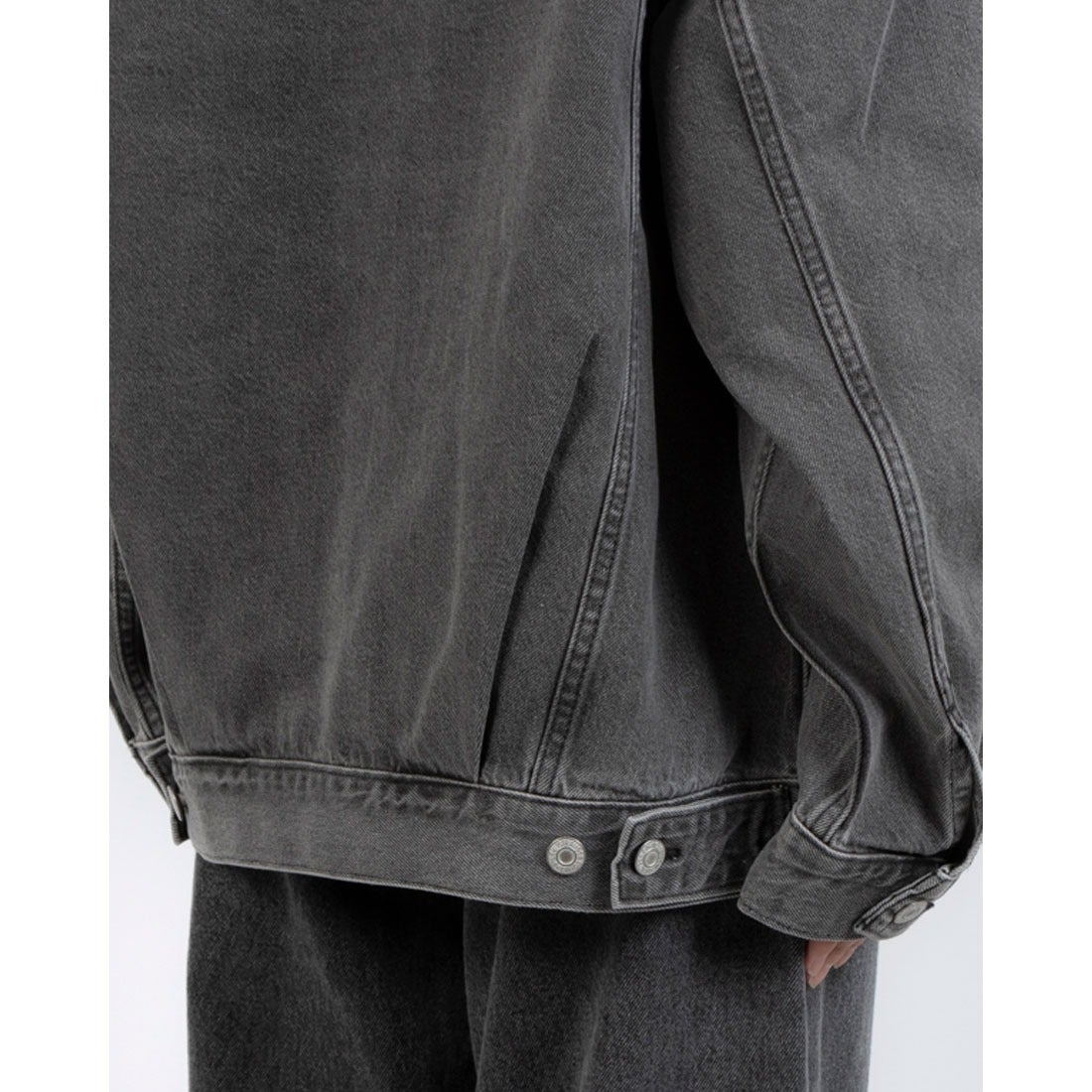 リーバイス LEVI'S XL WOMEN'S トラッカージャケット ブラック WORN IN