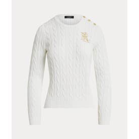 ポロ ラルフ ローレン POLO RALPH LAUREN ケーブルニット コットン V
