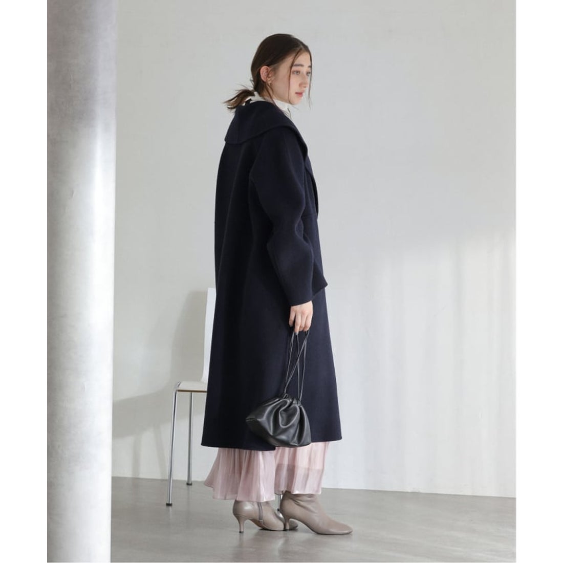 ラ トータリテ La Totalite 《予約》リバーロングコート （ネイビー