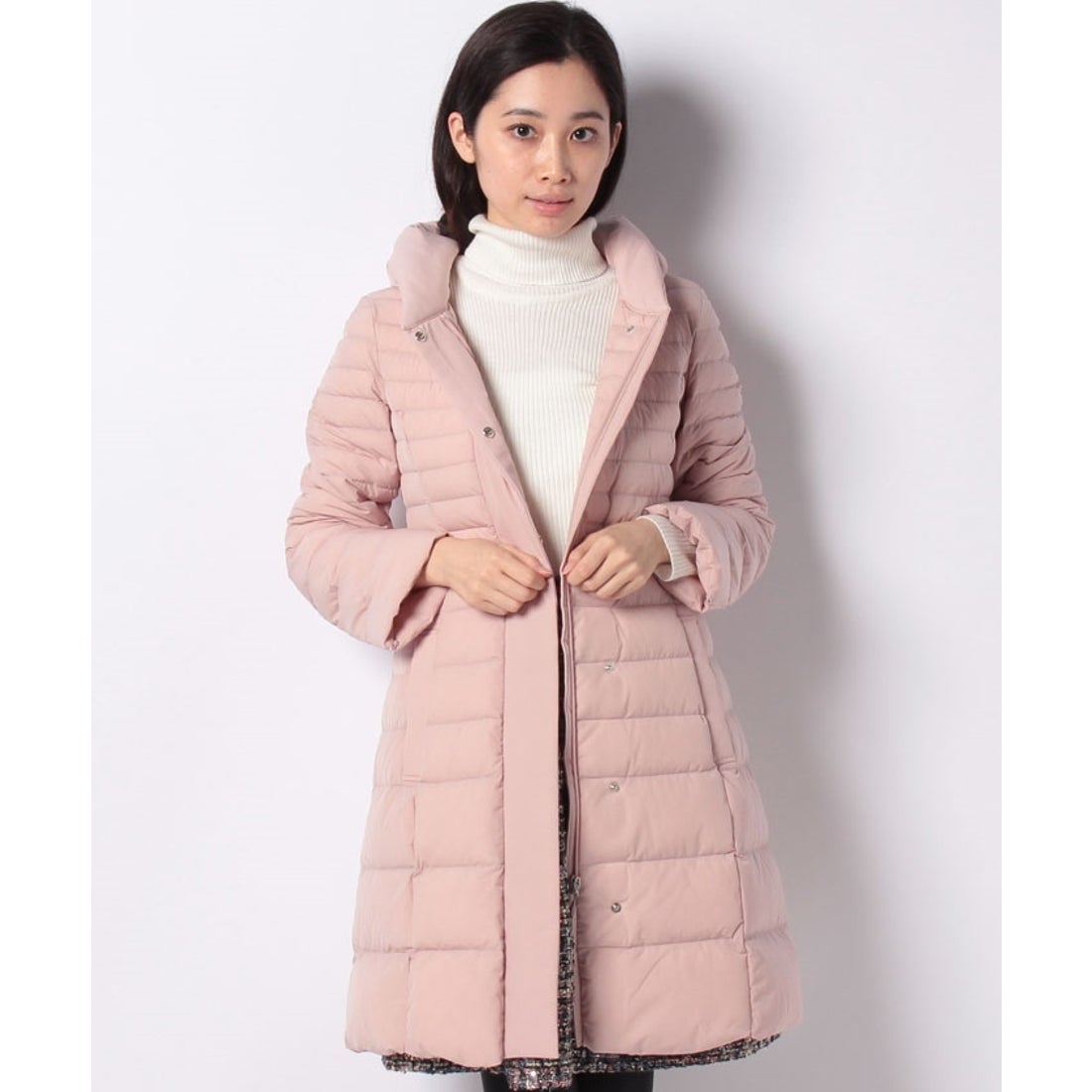 ミス ジェイ MISS J 4WAYストレッチ ダウンコート （ピンク） -【公式