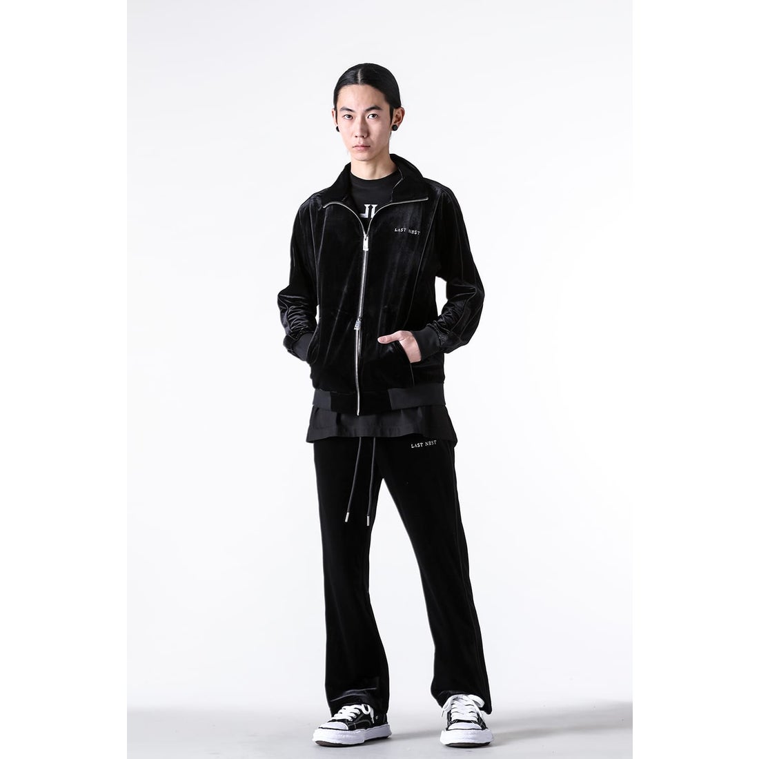 ラストネスト LAST NEST Velour Emb Track Jacket V2 （Black