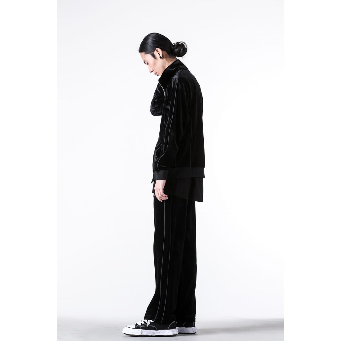 ラストネスト LAST NEST Velour Emb Track Jacket V2 （Black） -FASCINATE
