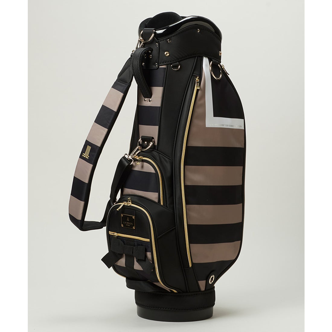 LANVIN SPORT ボーダープリントキャディーバッグ【46インチ対応/9.0型
