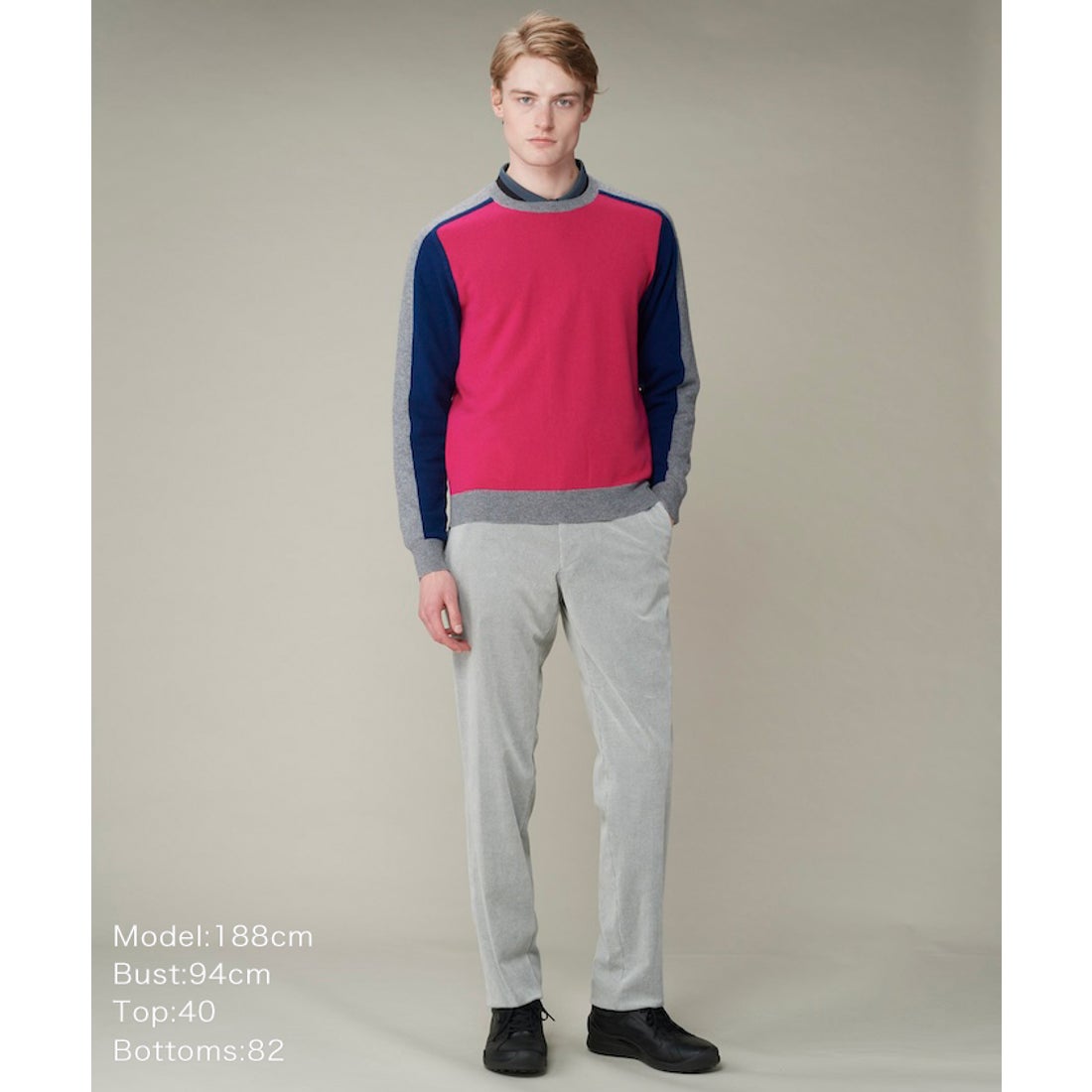 LANVIN SPORT カシミヤクルーネックセーター -デサントストア-DESCENTE