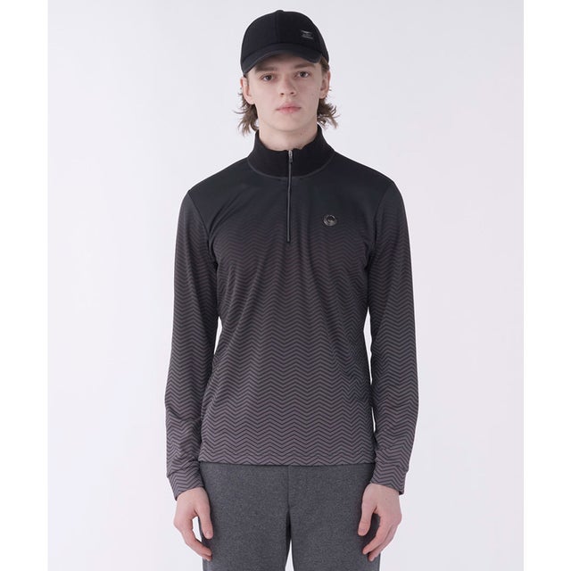 ランバン スポール LANVIN SPORT 裏起毛ハーフジップ長袖シャツ【防風
