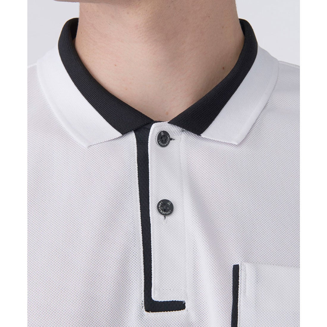 ランバン スポール LANVIN SPORT ポケット刺繍デザイン半袖シャツ