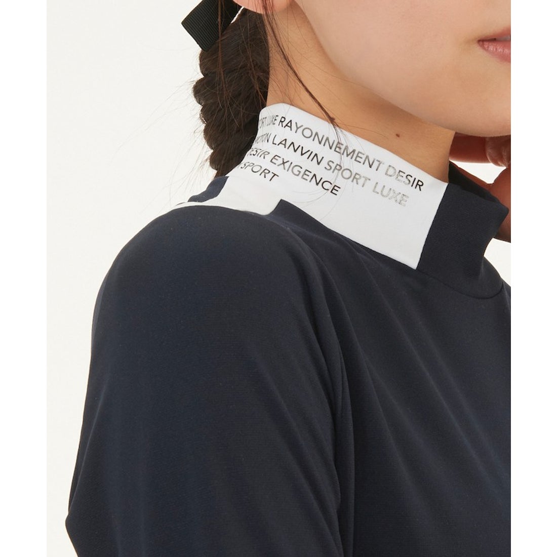 LANVIN SPORT 【WEB限定】ロゴモックネック長袖シャツ【保温/UV