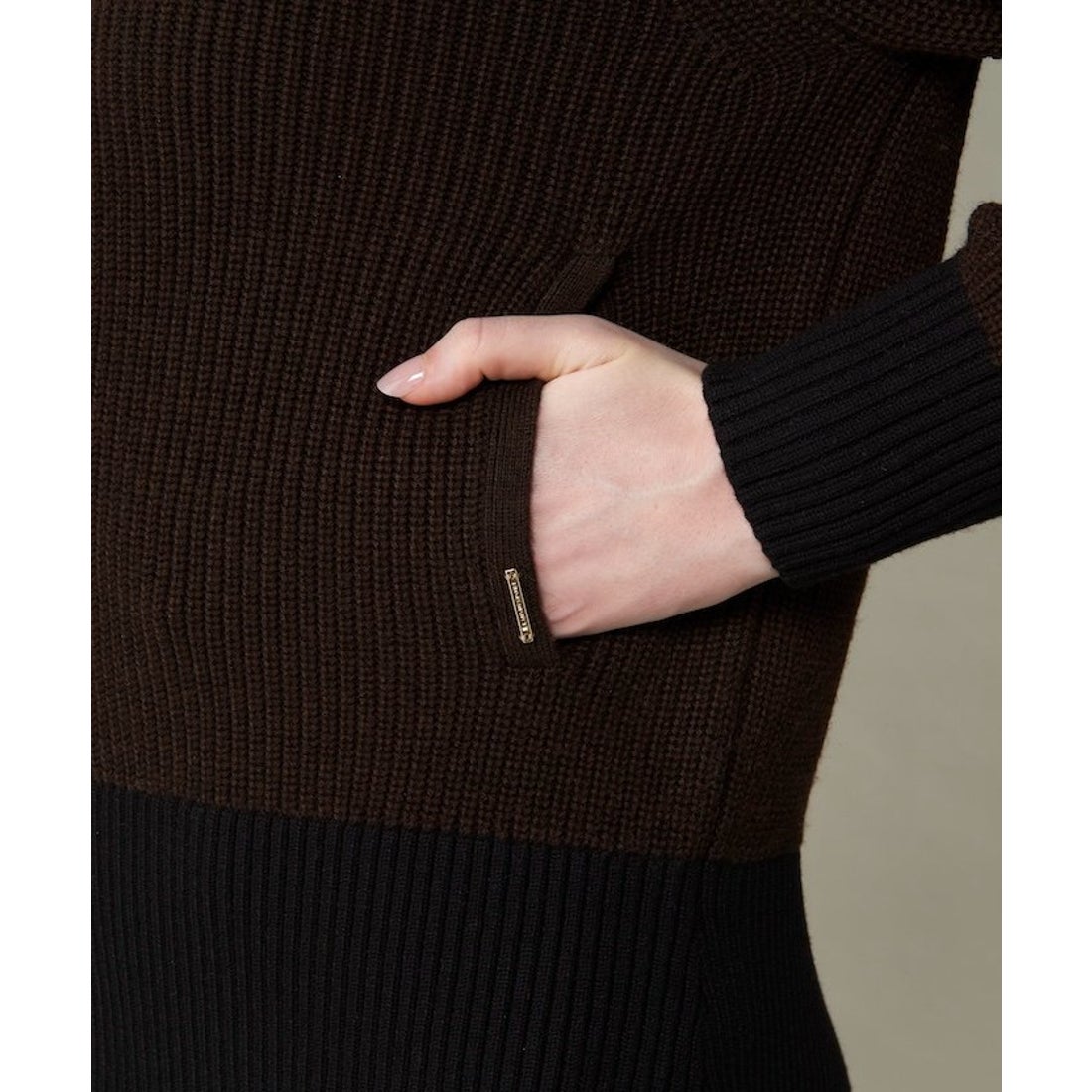 LANVIN SPORT フルオープンニットブルゾン【蓄熱保温裏地付き