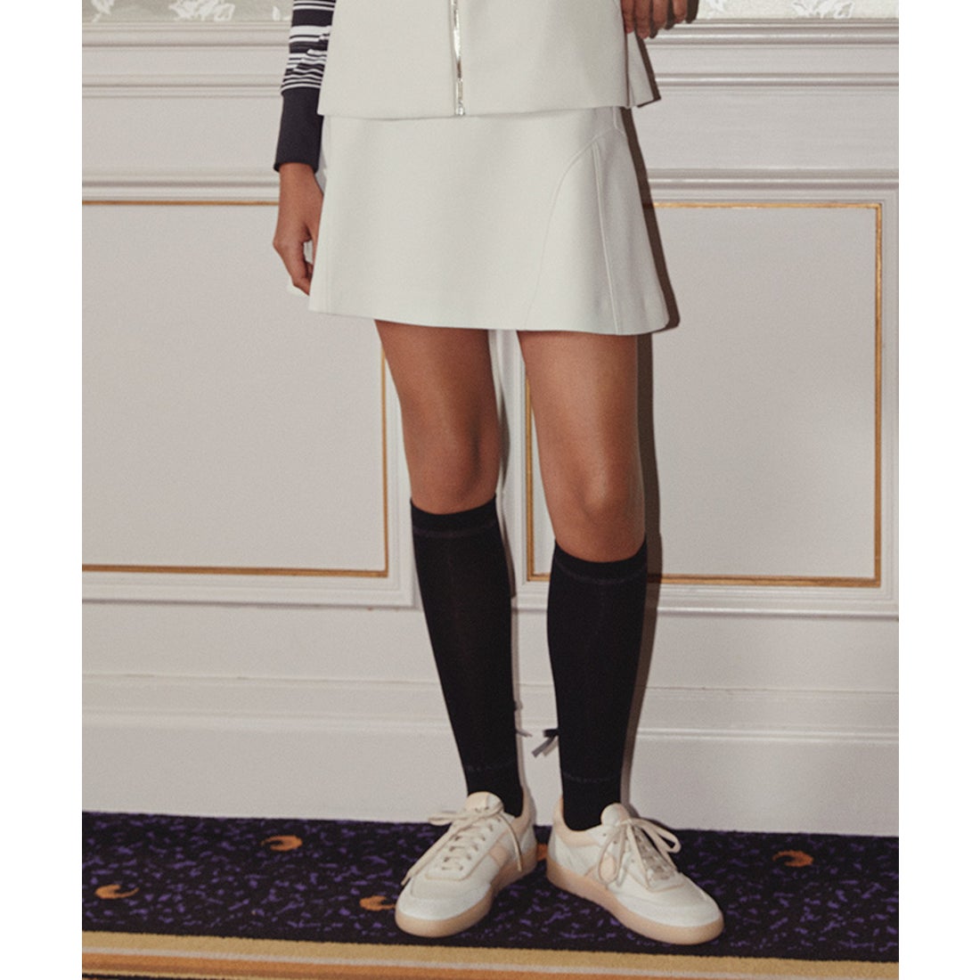 ランバン スポール LANVIN SPORT ダンボールニットAラインスカート【UV