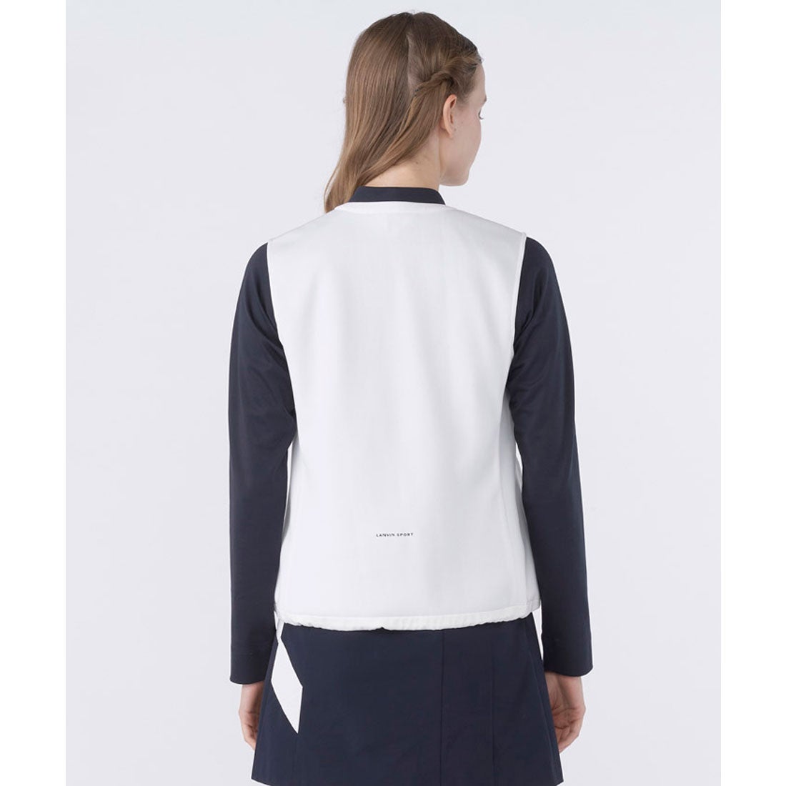 ランバン スポール LANVIN SPORT ノーカラーアウターベスト【UV