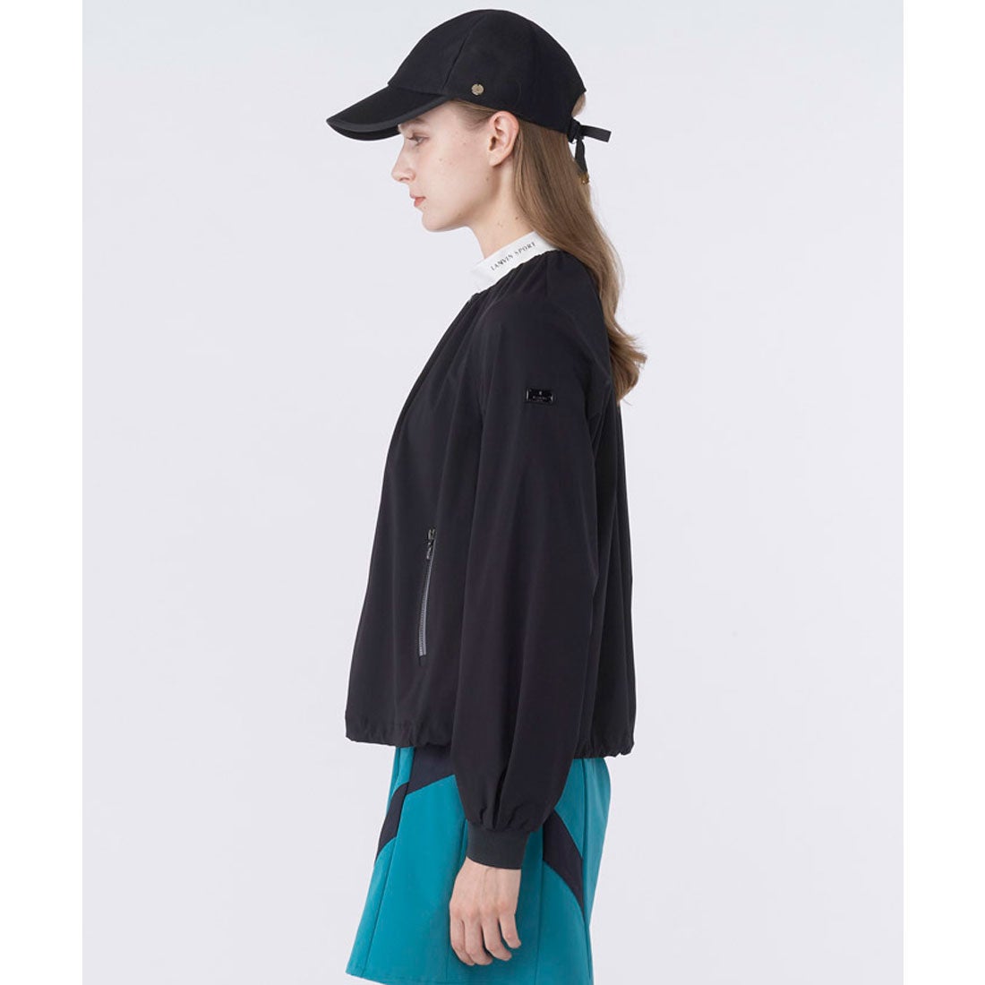 ランバン スポール LANVIN SPORT ギャザーデザインブルゾン【はっ水