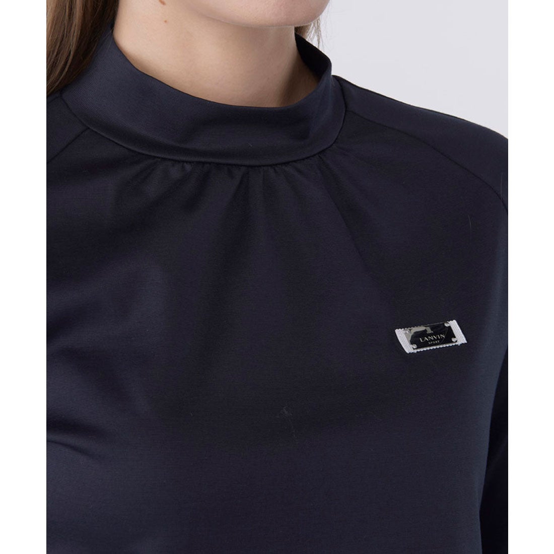 ランバン スポール LANVIN SPORT ギャザーデザインモックネック長袖