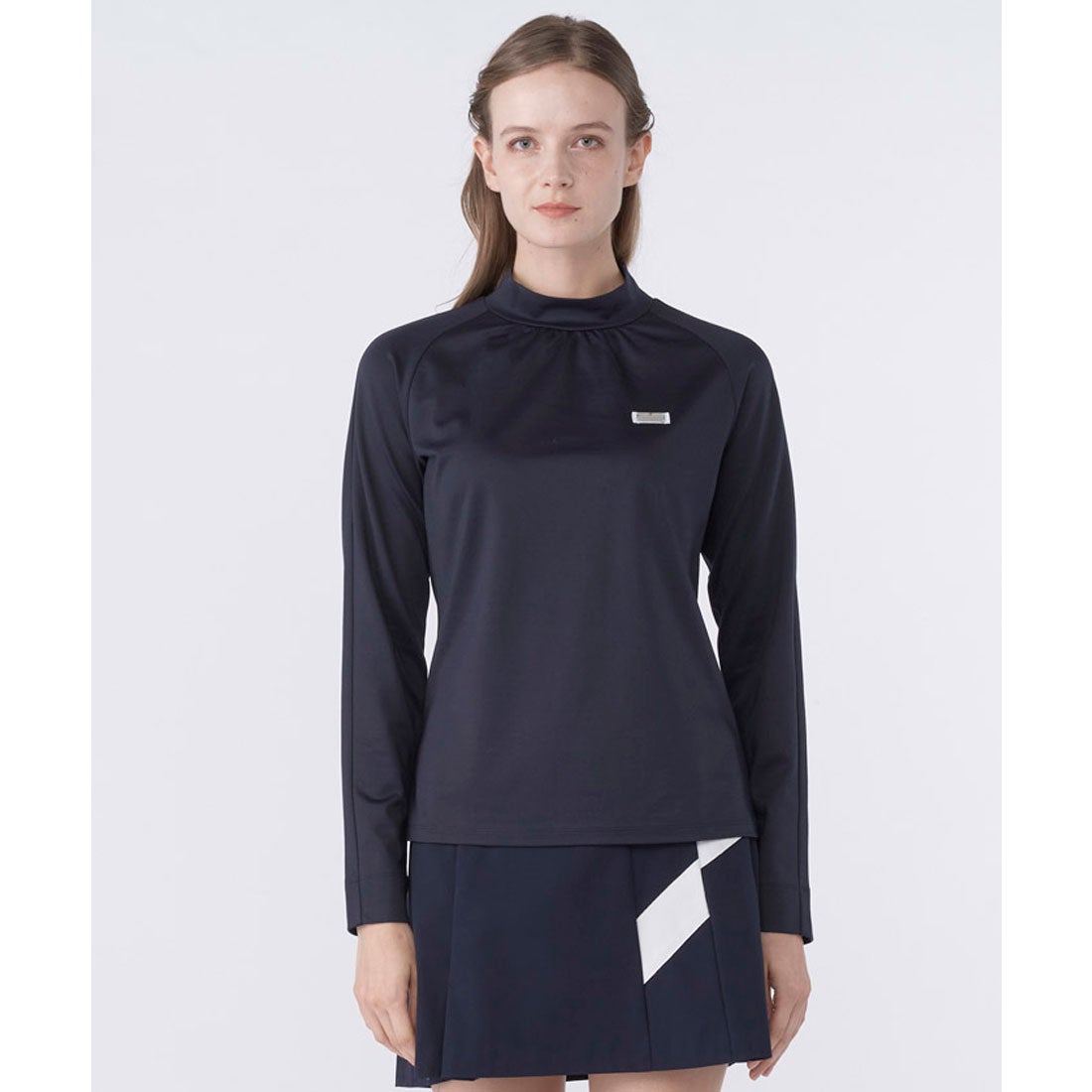 ランバン スポール LANVIN SPORT ギャザーデザインモックネック長袖