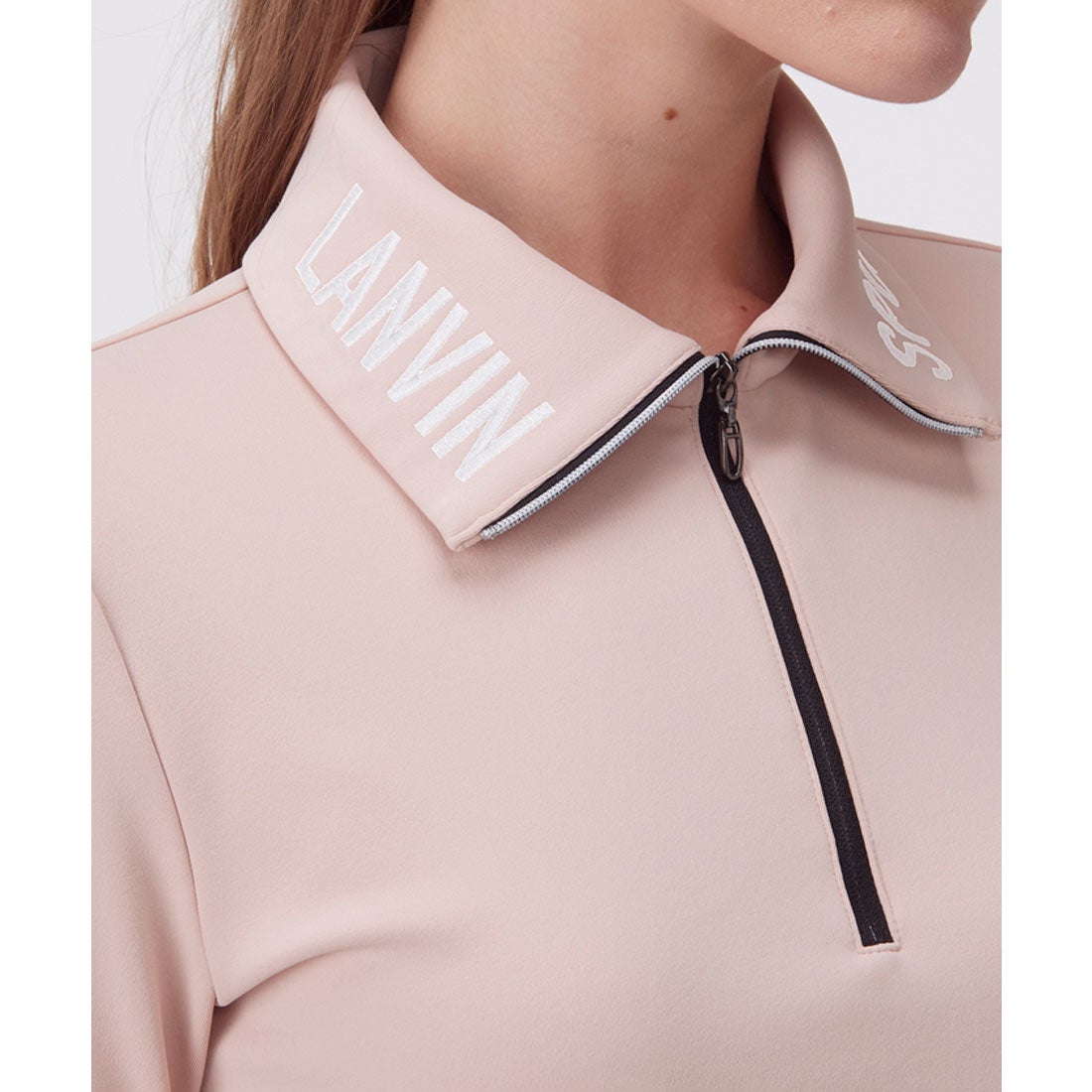ランバン スポール LANVIN SPORT ロールカラーハーフジップ長袖シャツ