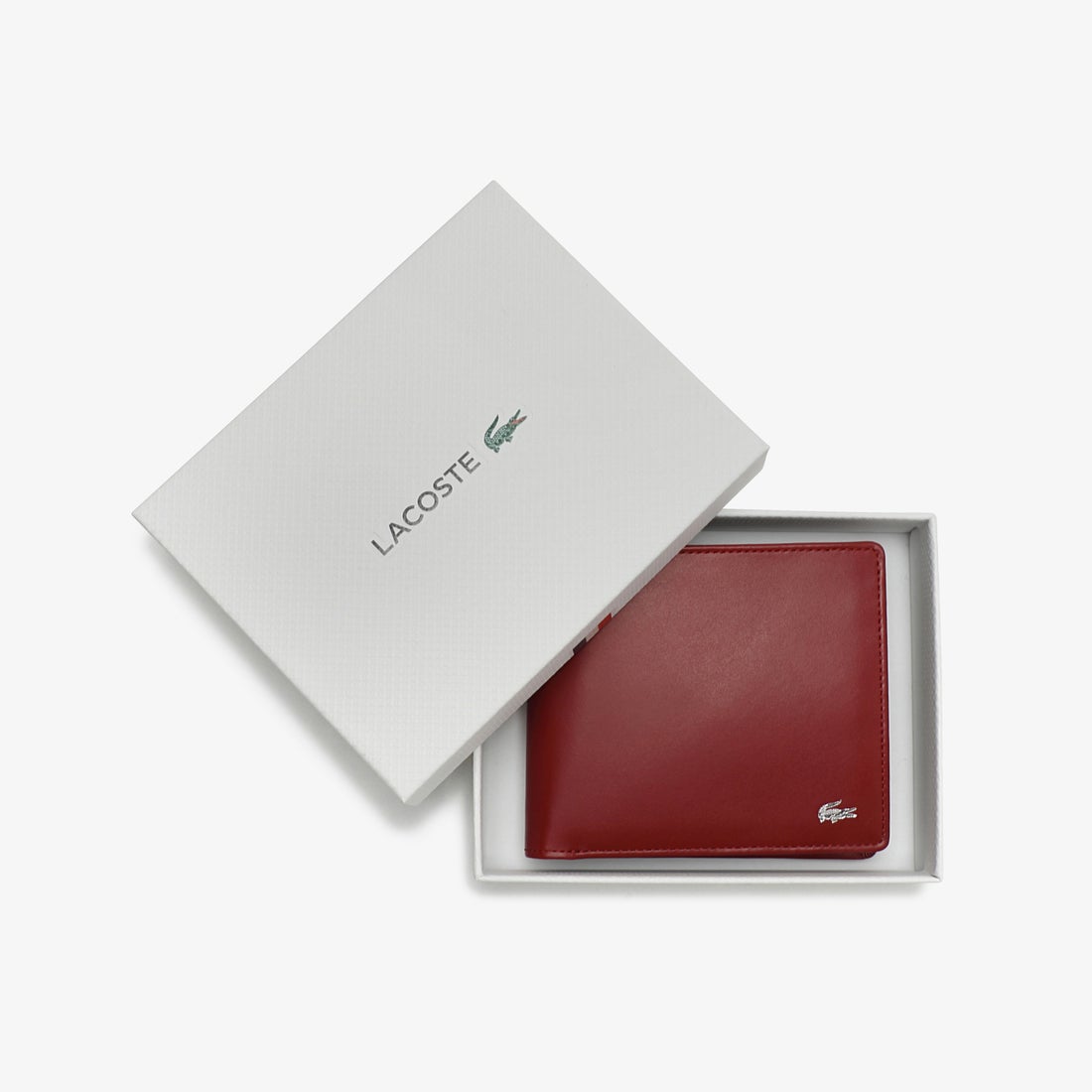 ラコステ LACOSTE 二つ折り財布 （レッド） -靴＆ファッション通販