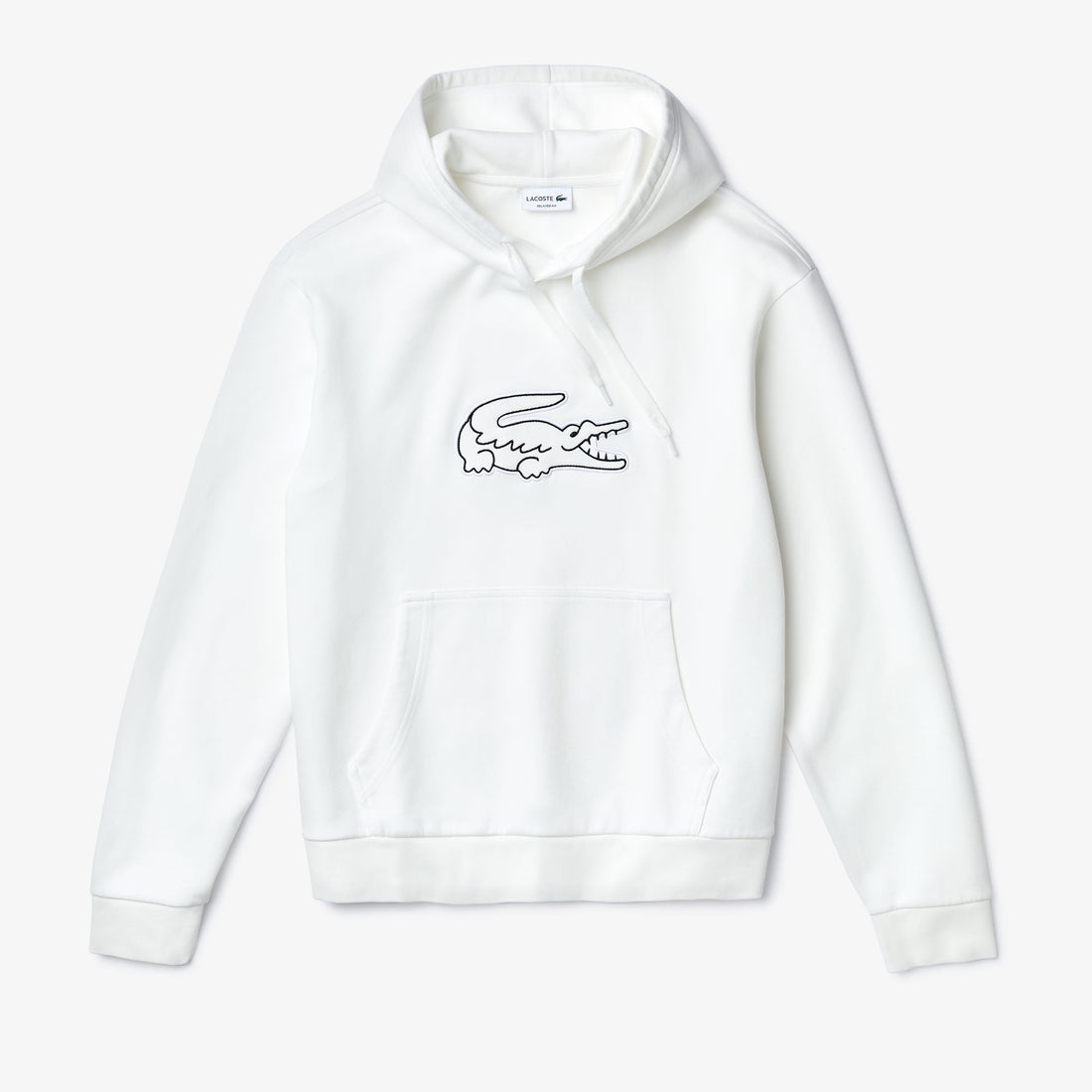 ラコステ LACOSTE ワニロゴステッチダブルフェイススウェットパーカ