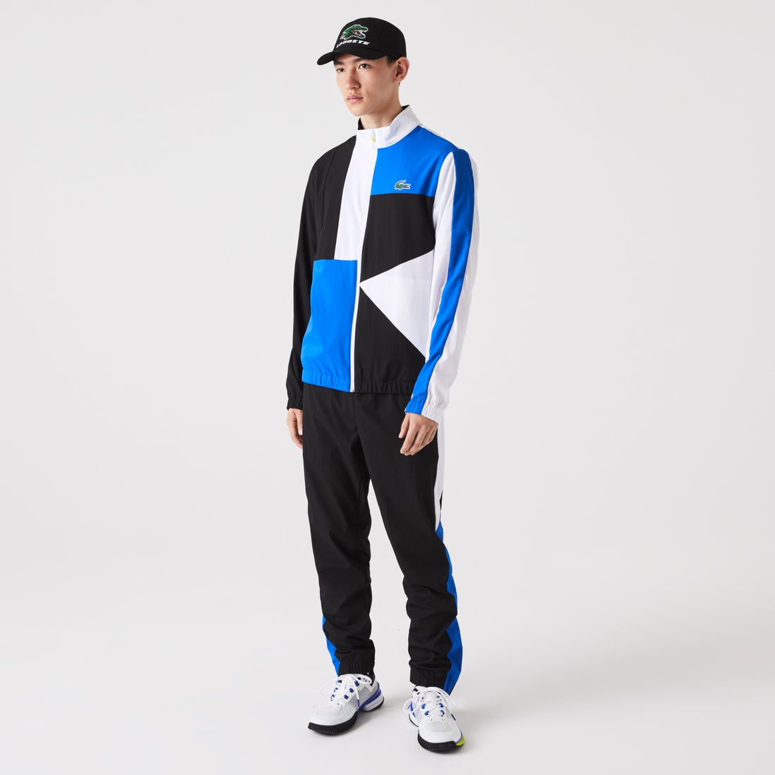 ラコステ LACOSTE アシンメトリーカラーブロックセットアップトラック