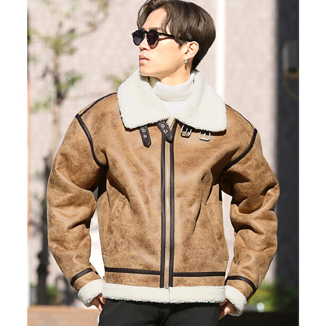 ラグスタイル LUXSTYLE ムートンB3フライトジャケット/B-3ジャケット