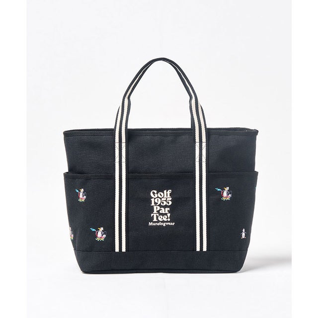 MUNSINGWEAR グリーンキーパーペンギンデザイン刺繍飛び柄カートバッグ