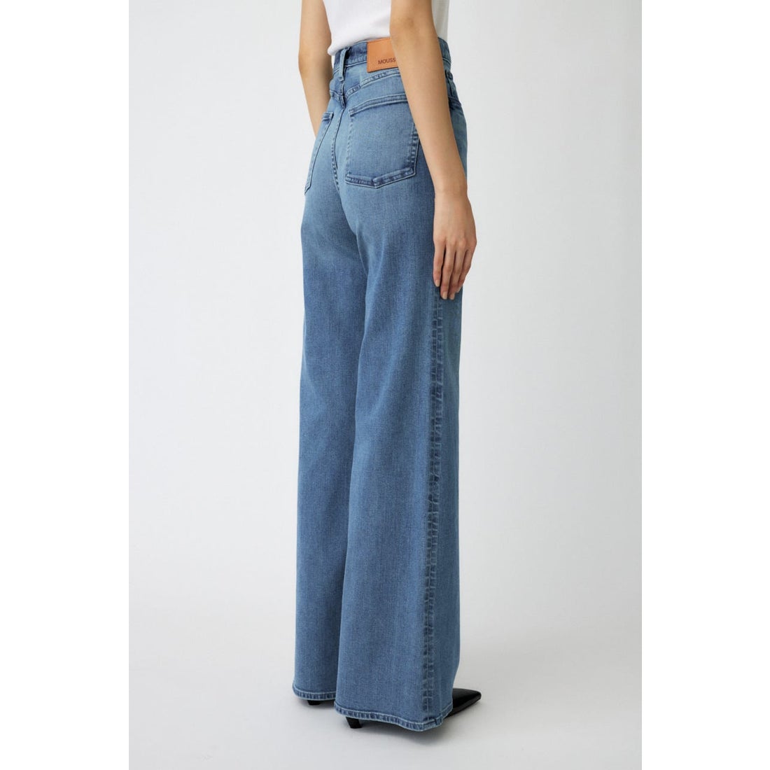 MOUSSY ADVANCED LONG LEG フレア BLU -ファッション通販 FASHION WALKER