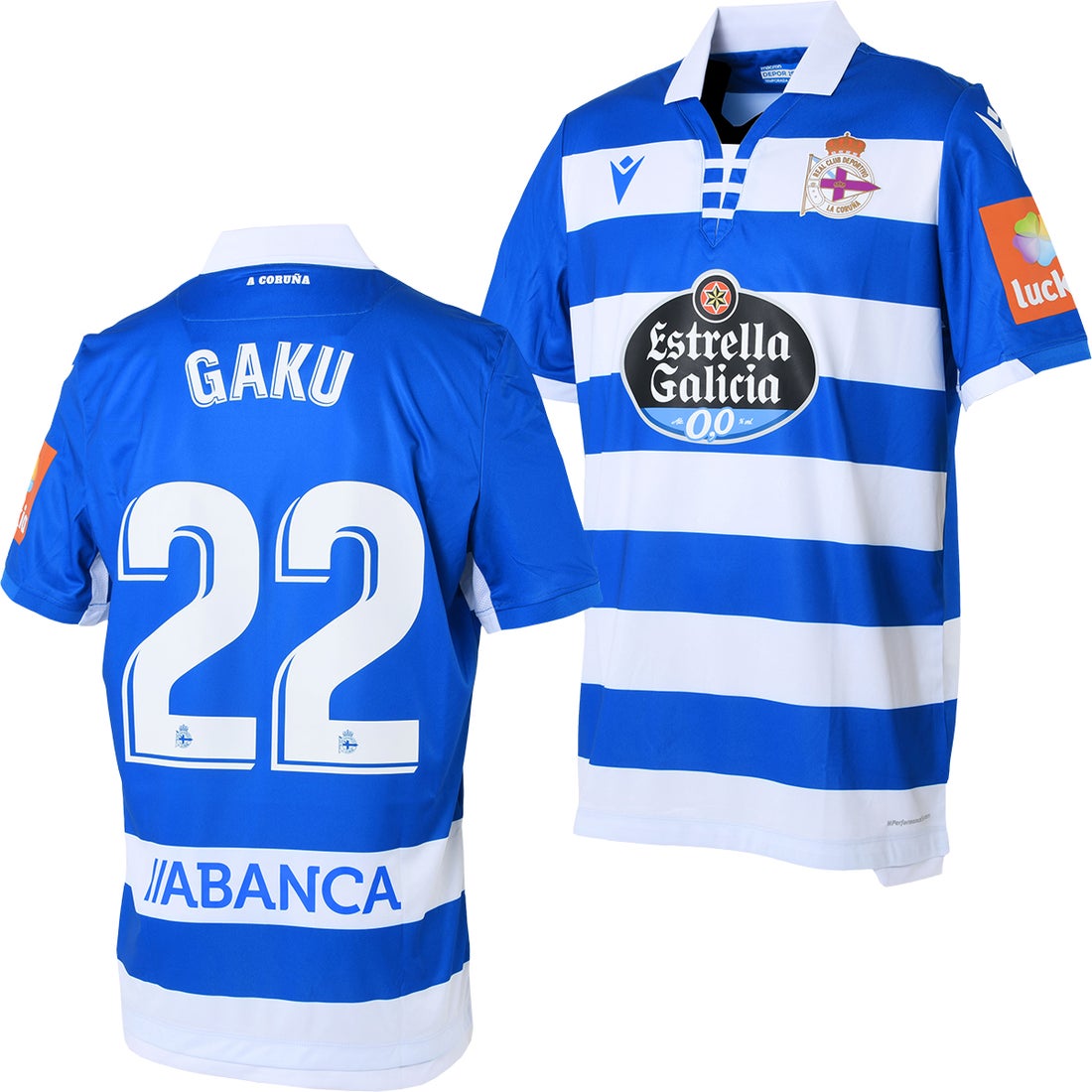 macron デポルティボラコルーニャ 19/20 ユニフォーム ホーム 半袖