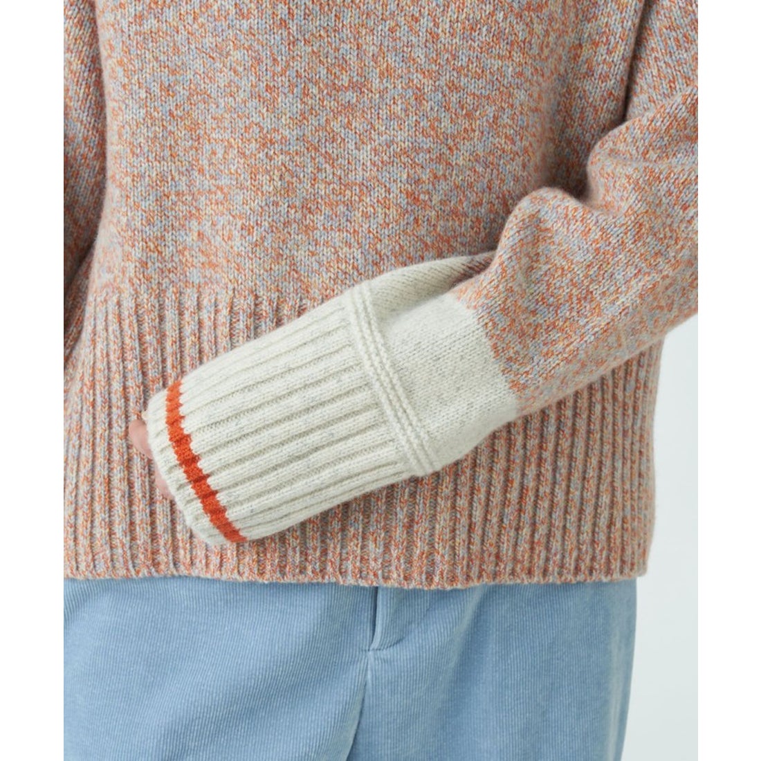 マカフィー MACPHEE ファインラムズウール タートルネックプルオーバー