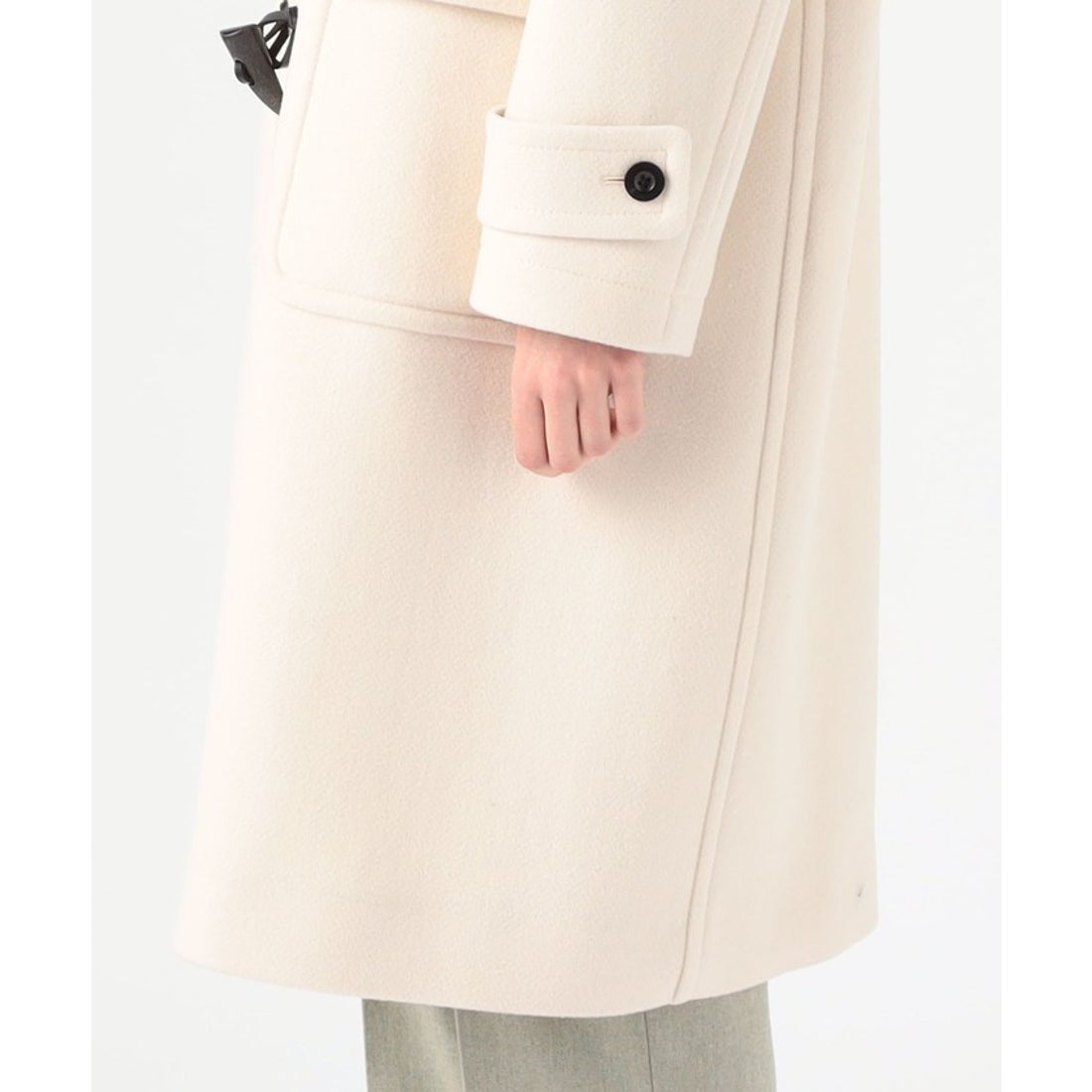 マカフィー MACPHEE ウールメルトン ダッフルコート （11 ホワイト