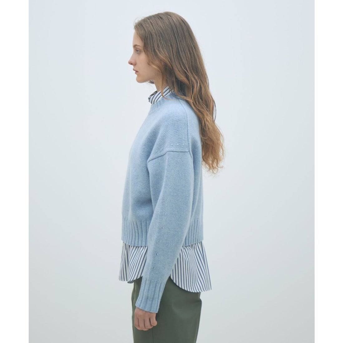 マカフィー MACPHEEラムカシミヤ クルーネックプルオーバー （53