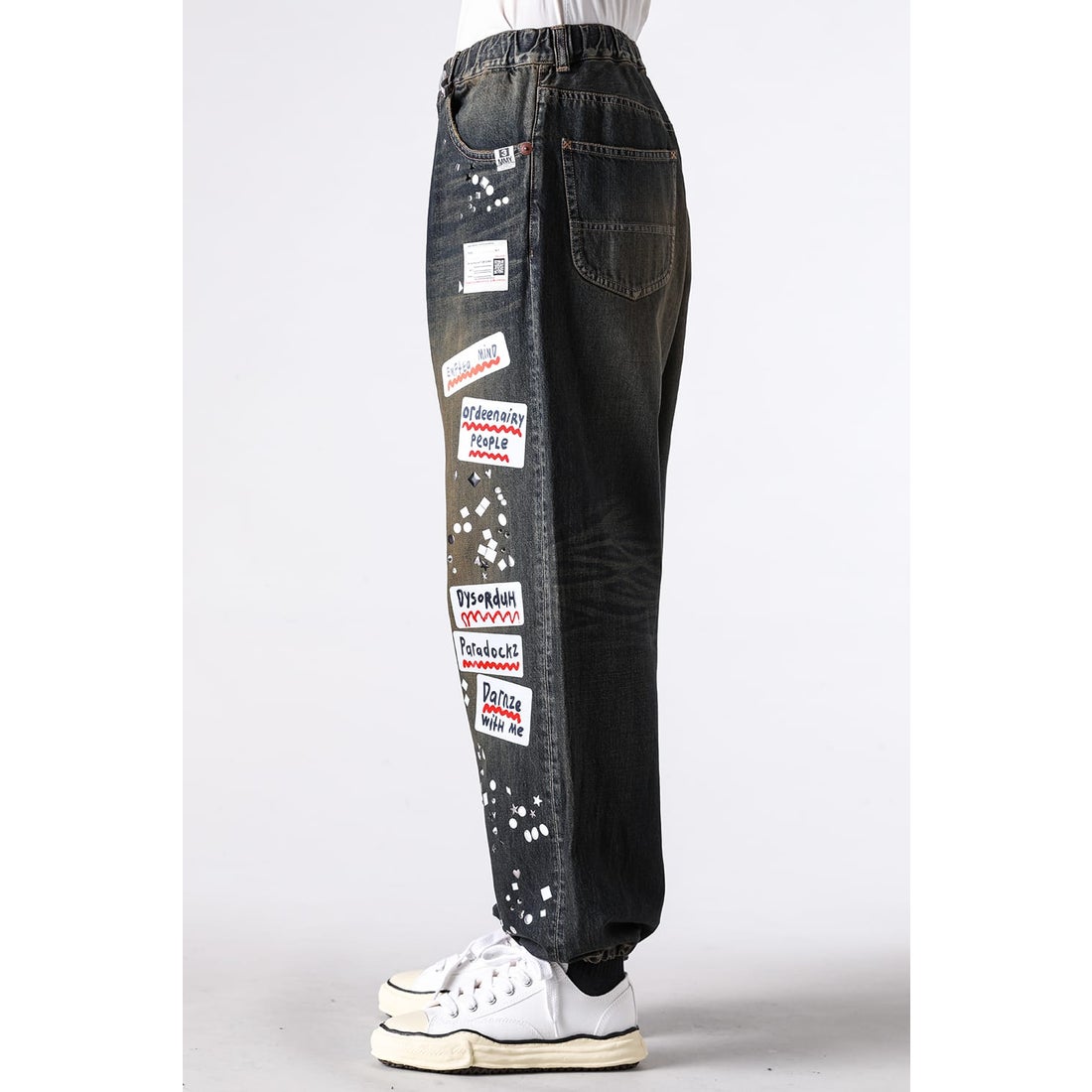 メゾン ミハラヤスヒロ Maison MIHARA YASUHIRO DENIM JEANS w STICKER