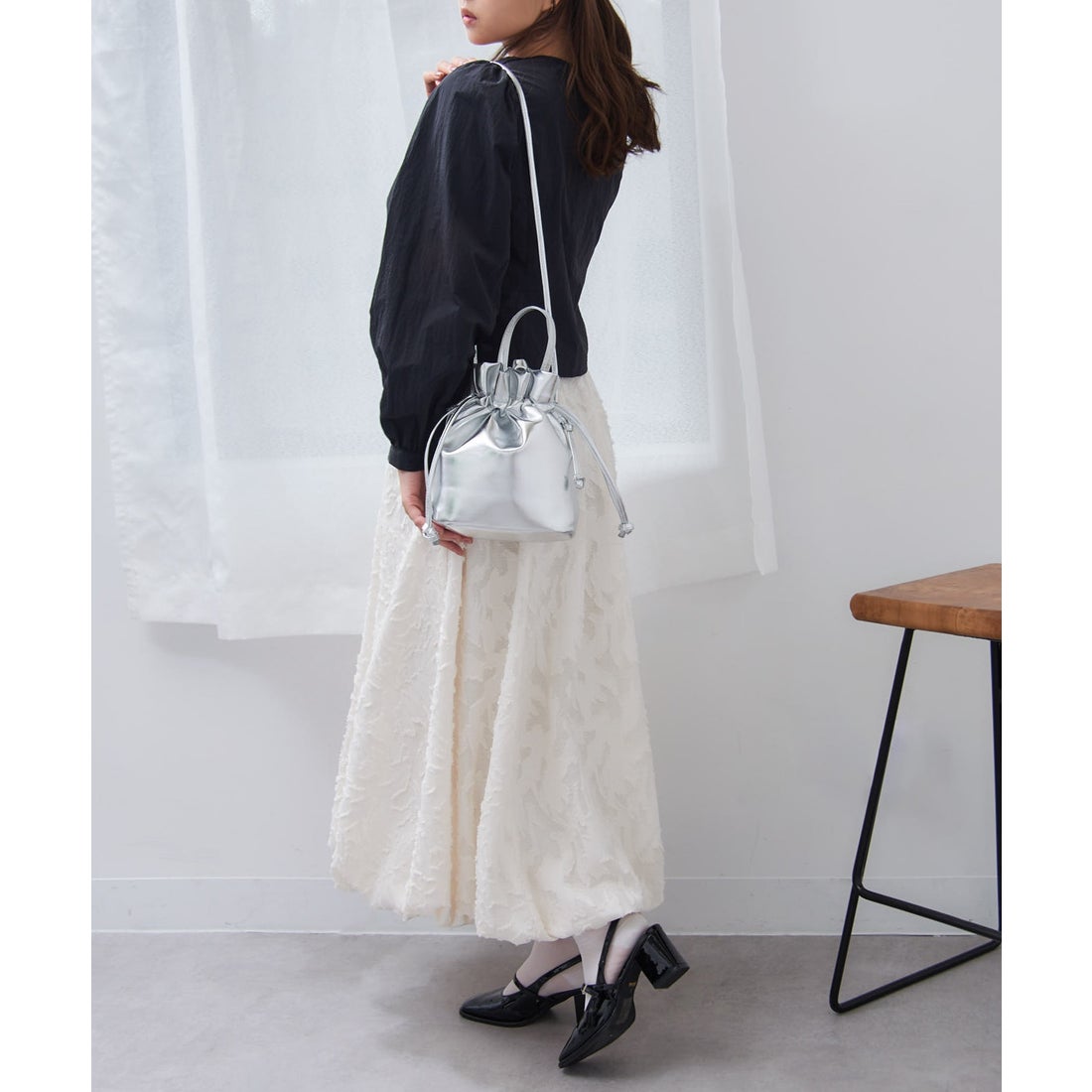 マガジンデモードシュシュ MAGASIN DE MODE Chou Chou メタリック巾着