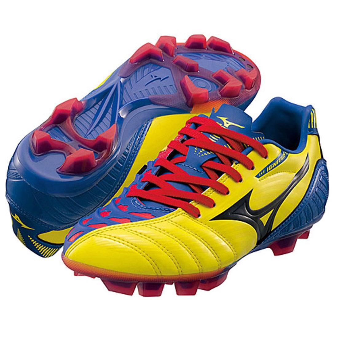 MIZUNO ミズノ イグニタス 3 MD ジュニア(イエロー×ブルー) 12KP31309