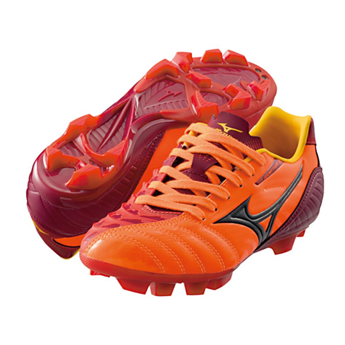 MIZUNO ミズノ イグニタス 3 MD ジュニア(オレンジ×エンジ)【刺繍無料
