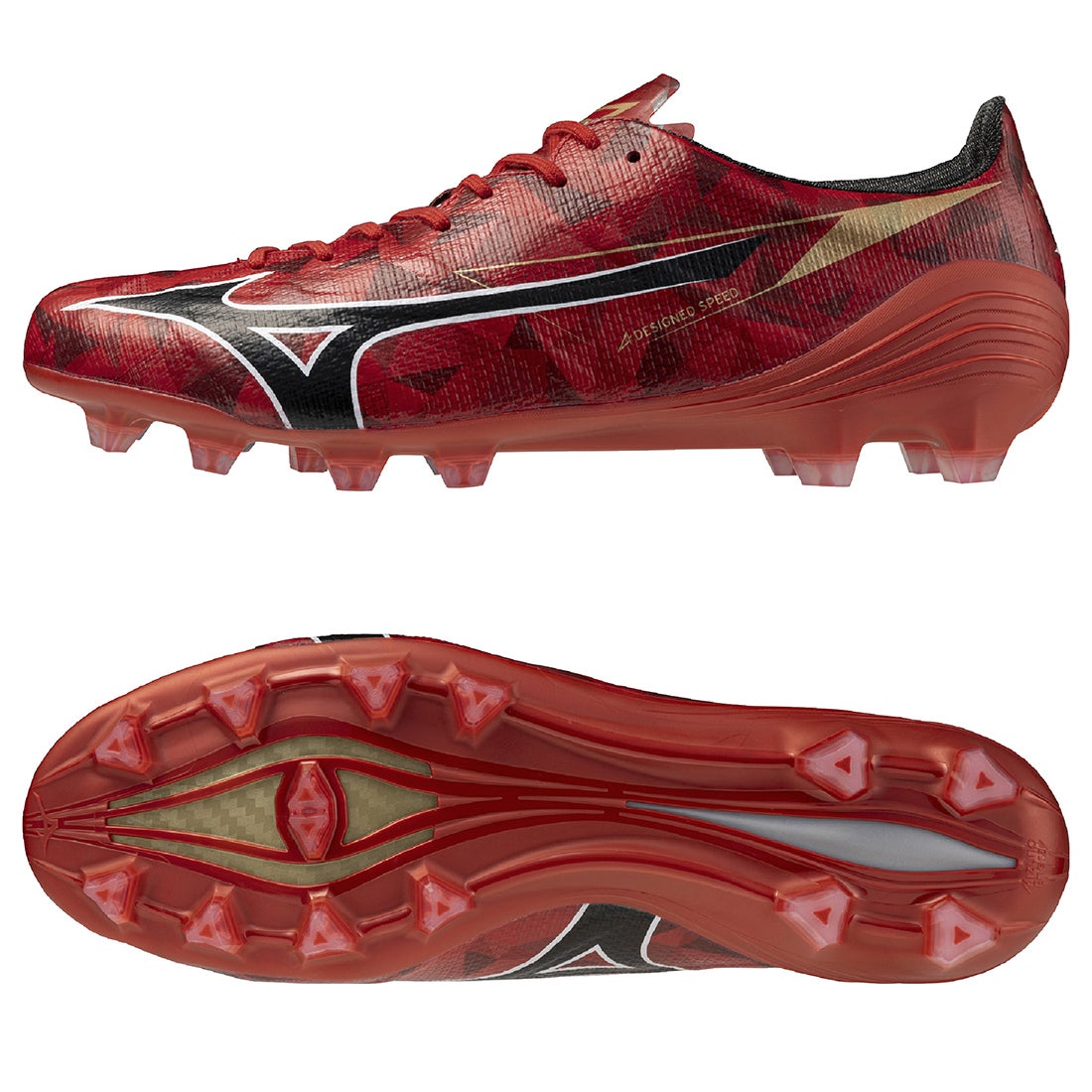 MIZUNO ミズノアルファ2 JAPAN(レッド×ブラック) P1GA256060 サッカー