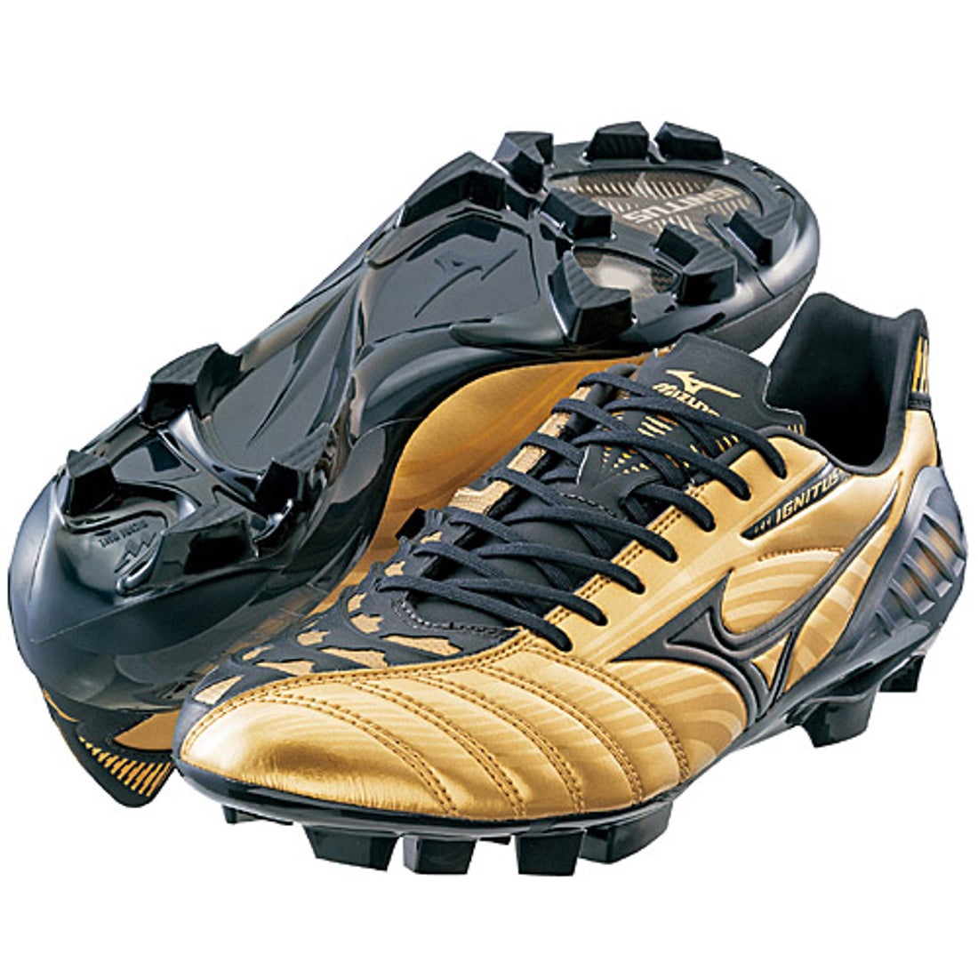 MIZUNO ミズノ ウェーブ イグニタス 3 MD(ゴールド×ブラック