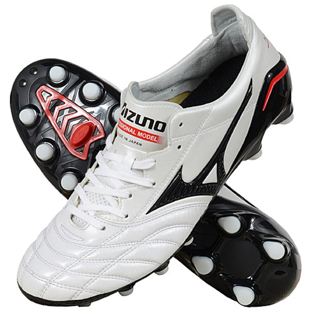 MIZUNO ミズノ モレリア NEO(ホワイト×ブラック)【購入特典：刺繍無料