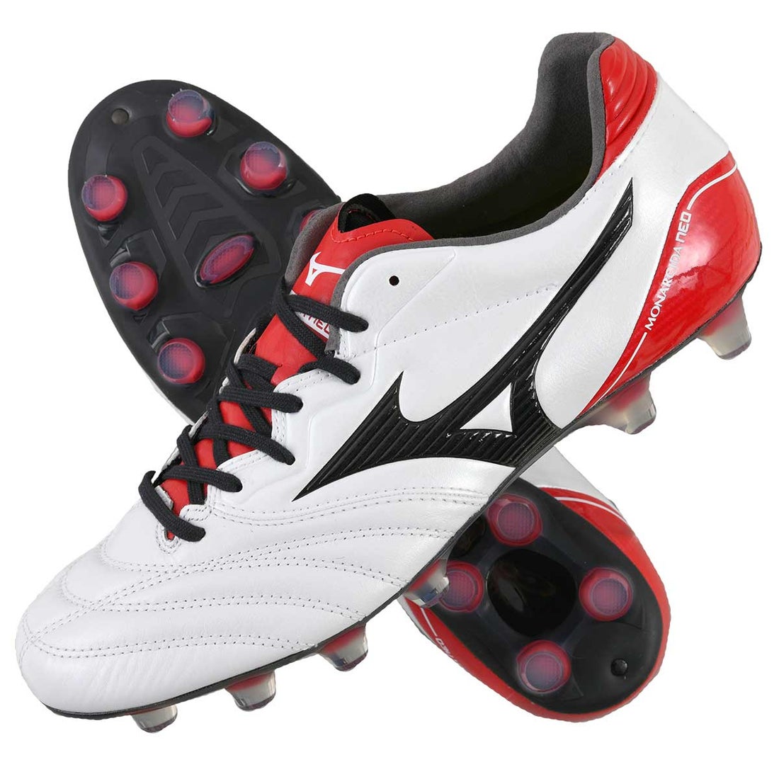 MIZUNO ミズノ モナルシーダ NEO WIDE(ホワイト×レッド) P1GA192309