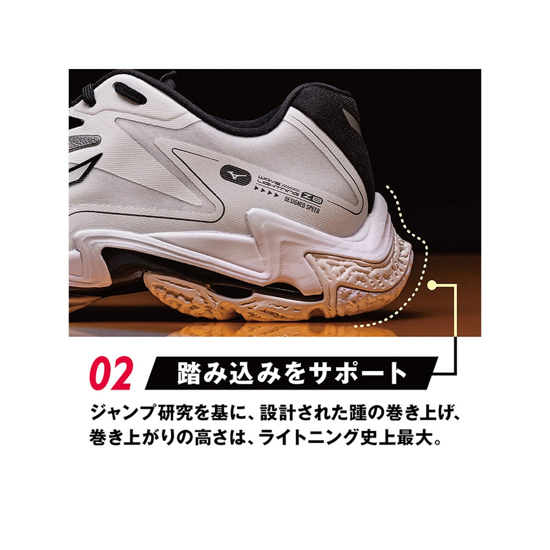 MIZUNO ミズノ WAVE LIGHTNING Z8 MID （ブラック×シルバー) V1GA2405