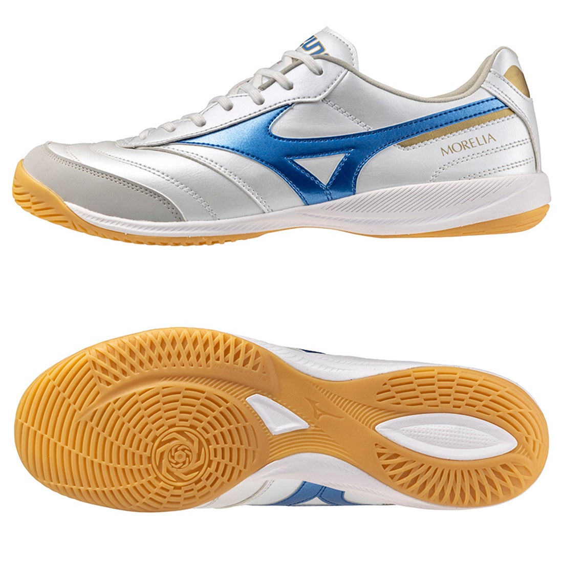 MIZUNO ミズノ モレリア SALA PRO IN(ホワイト×ブルー) Q1GA241325