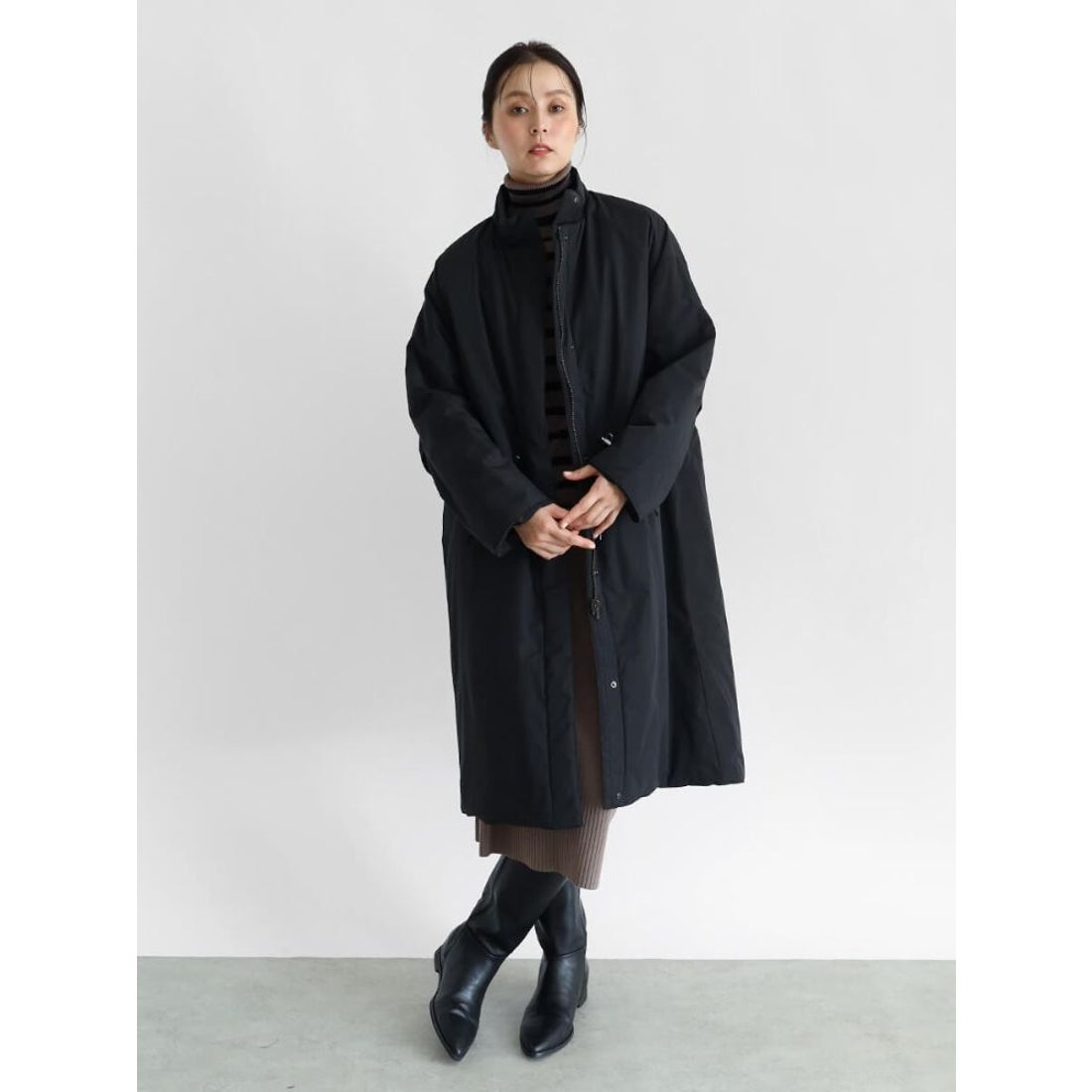 クローブ CLOVE リバーシブルスタンドカラーコート （カーキ